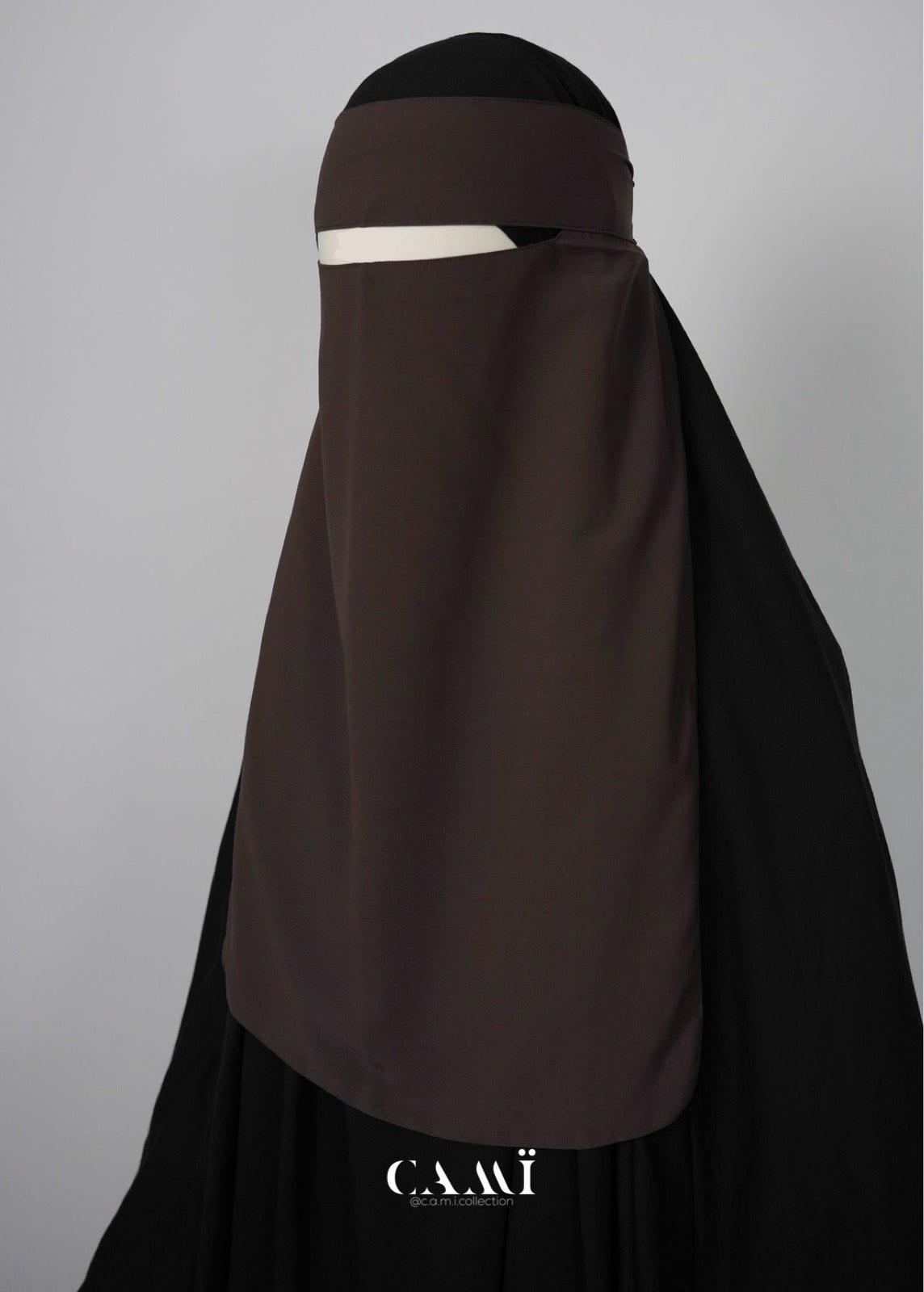 Niqab dark taupe - CAMÏ