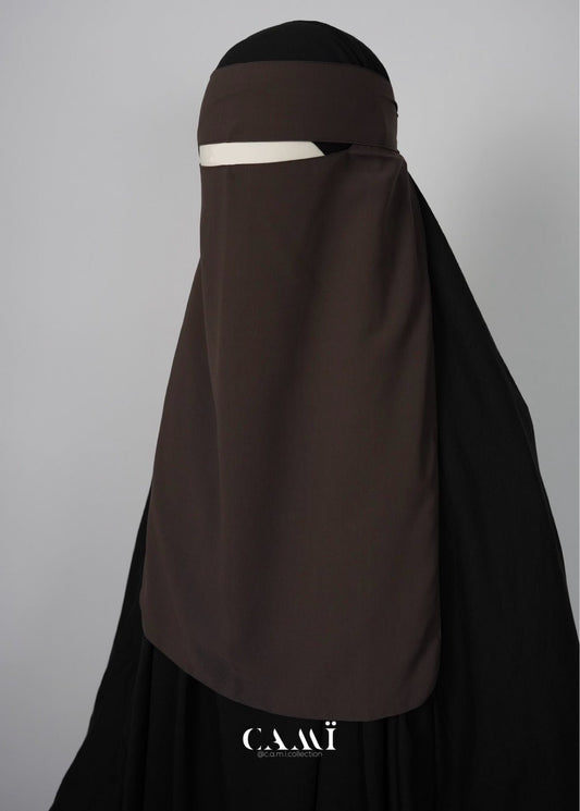 Niqab dark taupe - CAMÏ