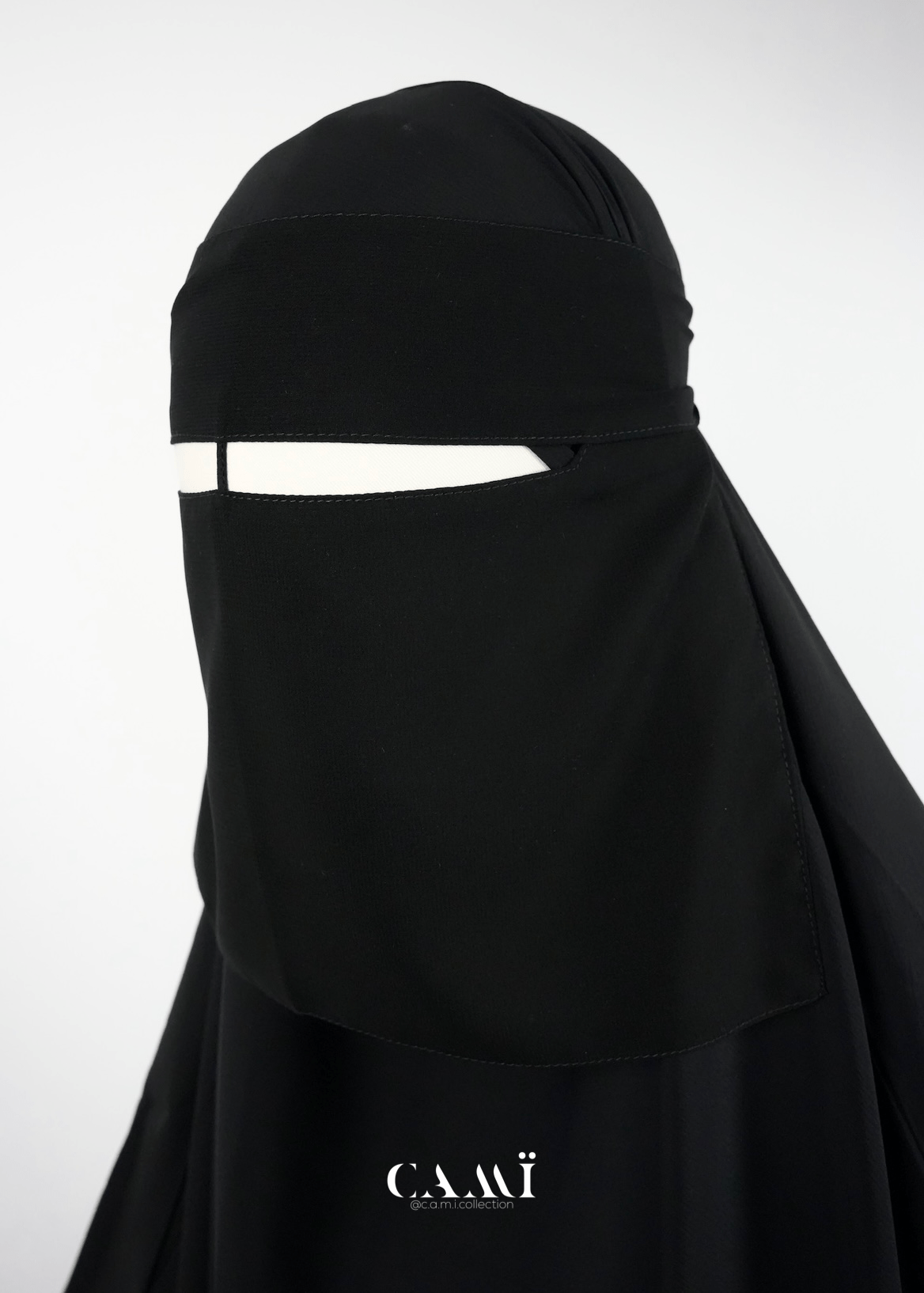 Niqab extra kurz schwarz - CAMÏ