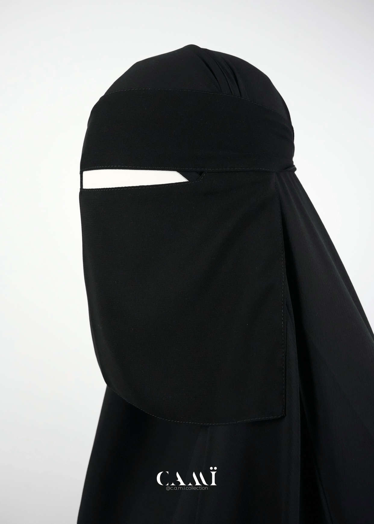 Niqab extra kurz schwarz - CAMÏ