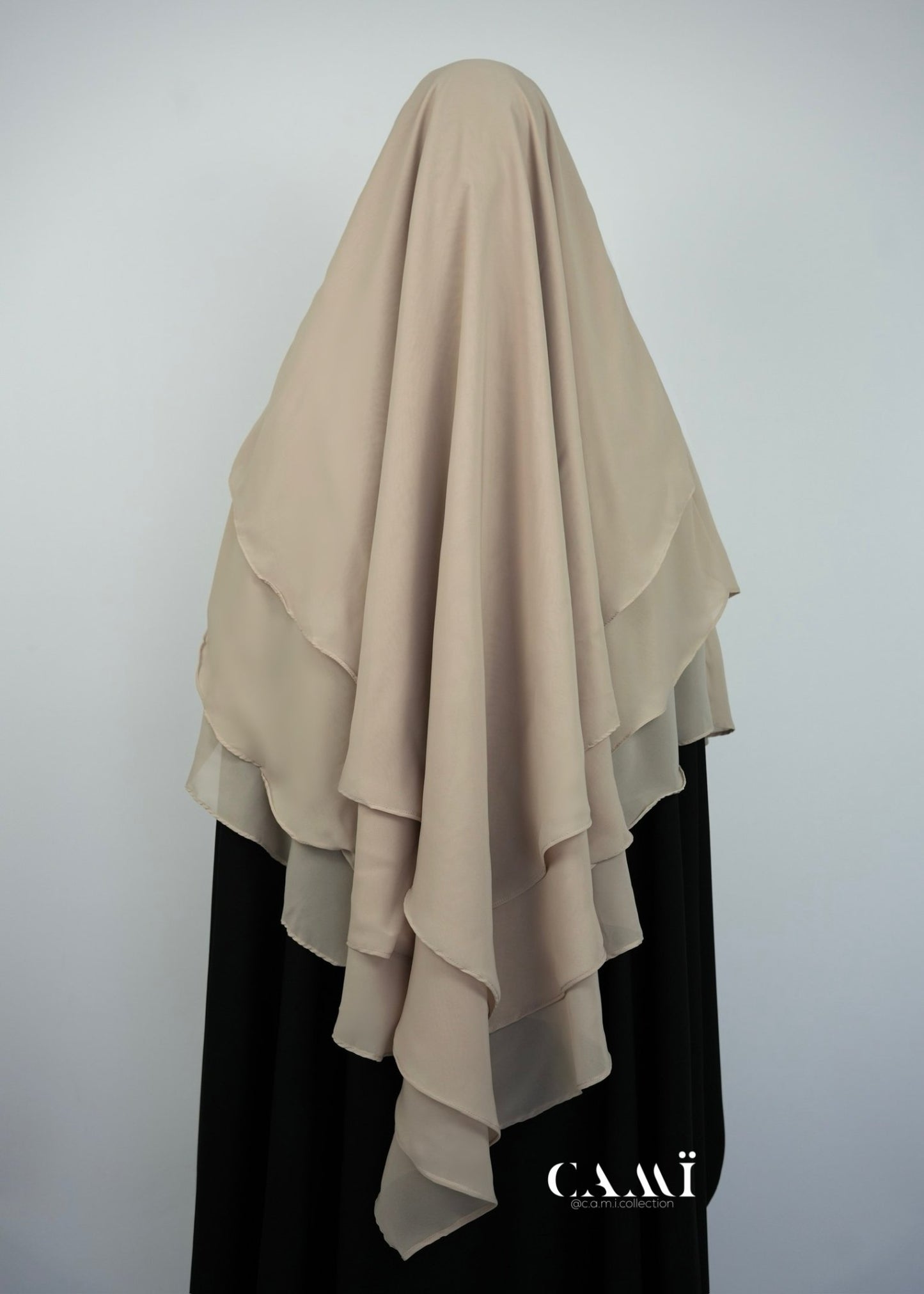 Khimar Chiffon dreilagig - CAMÏ